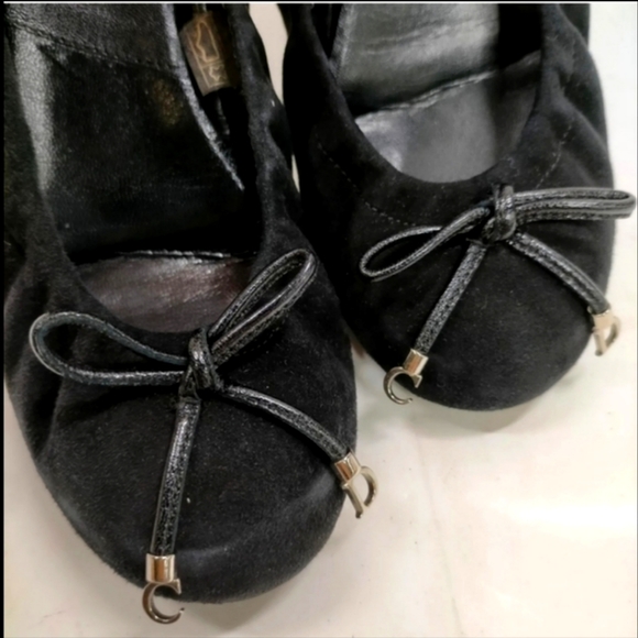 CHRISTIAN DIOR FLATS WOMEN BLACK SUEDE - Picture 7 of 9